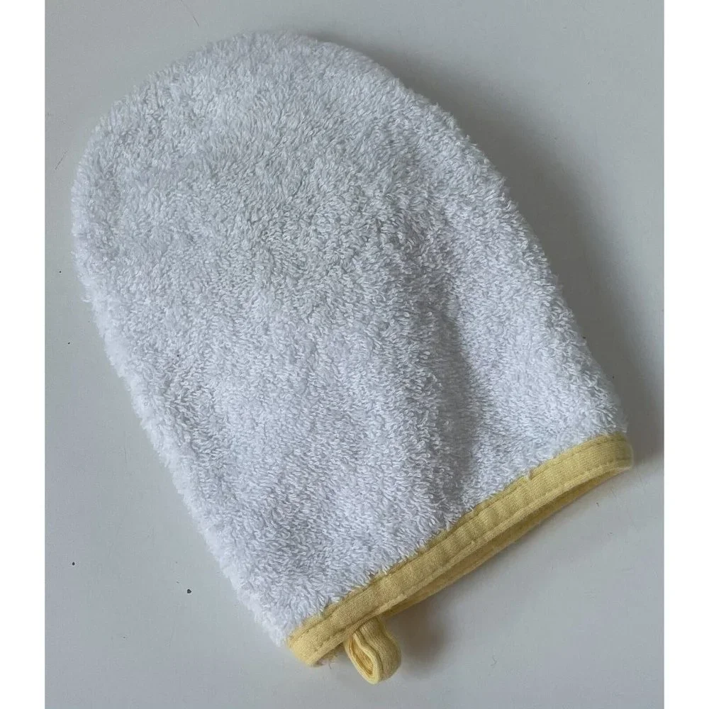Vintage Gymboree White Duck Washcloth Kids Hand Towel Puppet Orange Beak 2001